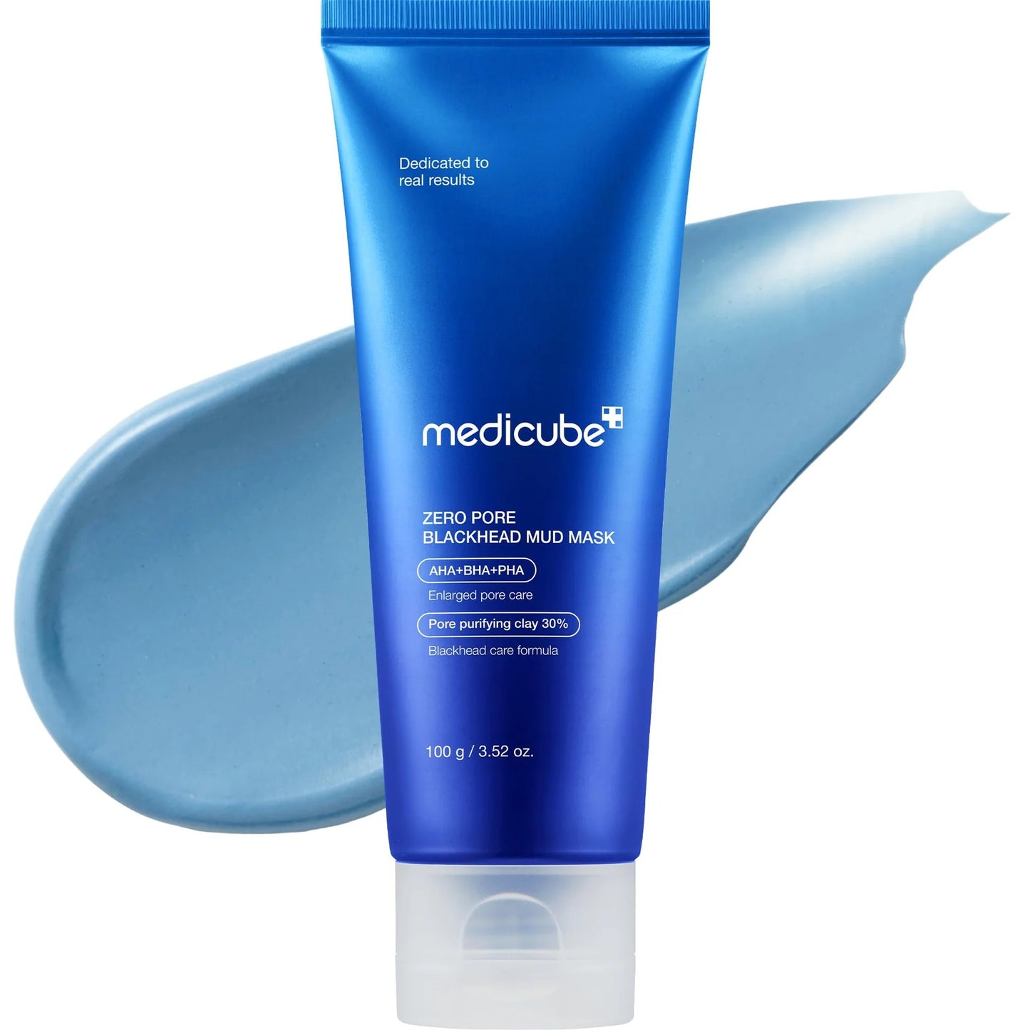 medicube Zero Pore Blackhead Mud Facial Mask - Skin Cooling & Pore Tightening - 3 Minute Quick Dry Formula with AHA, BHA, PHA, and Pore-Purifying Clay - Korean Mud Mask 3.52 oz 2-Pack