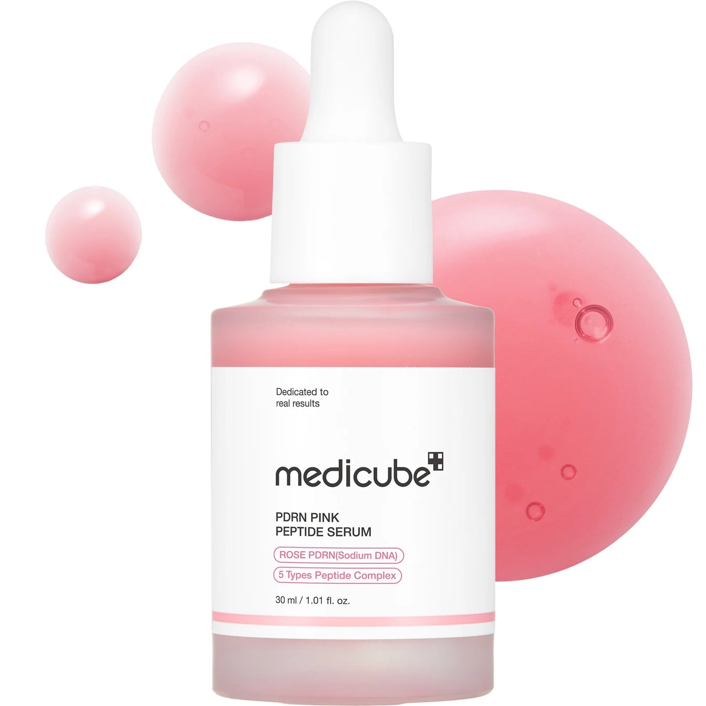 medicube PDRN Pink Peptide Serum with Salmon DNA | Pink Glow Serum with Peptides & Niacinamide for Hydration & Firm-Looking Skin | Uneven Tone Care | Korean Skincare, 1.01 fl. Oz 2-Pack