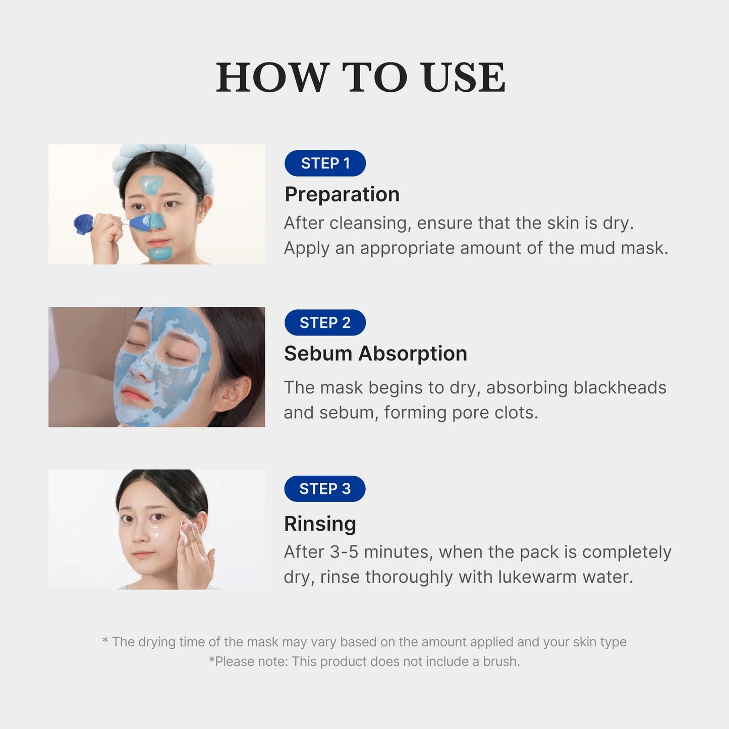 medicube Zero Pore Blackhead Mud Facial Mask - Skin Cooling & Pore Tightening - 3 Minute Quick Dry Formula with AHA, BHA, PHA, and Pore-Purifying Clay - Korean Mud Mask 3.52 oz 2-Pack