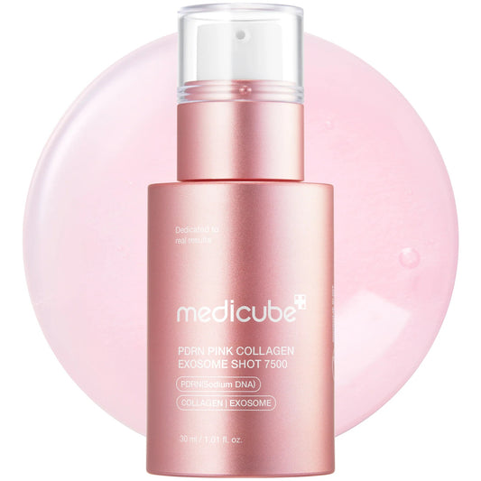 medicube Exosome Shot PDRN Pink Collagen 7,500 PPM Spicule Facial Serum | Liquid Skin Booster | Exosome, Salmon DNA Spicules | Uneven Skin Tone, Pore Care, Skin Texture | Korean Skincare, 1.01 fl.oz Visit the medicube Store 2-Pack