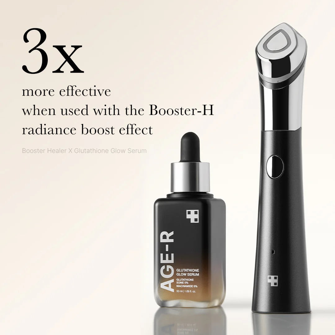 Medicube AGE-R Glutathione Glow Serum - Antioxidant & Elasticity Care Serum for 24Hr Pure Radiance, Korean Glass Glow Skin, Daily Use for Youthful Skin, Korean Skincare  2-Pack